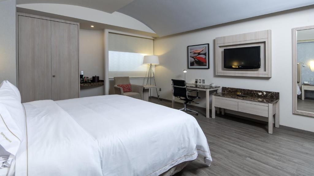 Двухместный (Номер с кроватью размера «king-size» и безбарьерным душем - Подходит для гостей с ограниченными физическими возможностями - Для некурящих) отеля Holiday Inn Express Mexico- Toreo, Мехико