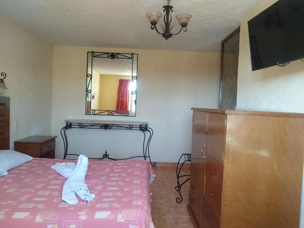 Двухместный (Двухместный номер с 1 кроватью и гидромассажной ванной) отеля Hotel Santa Barbara, Уичапан