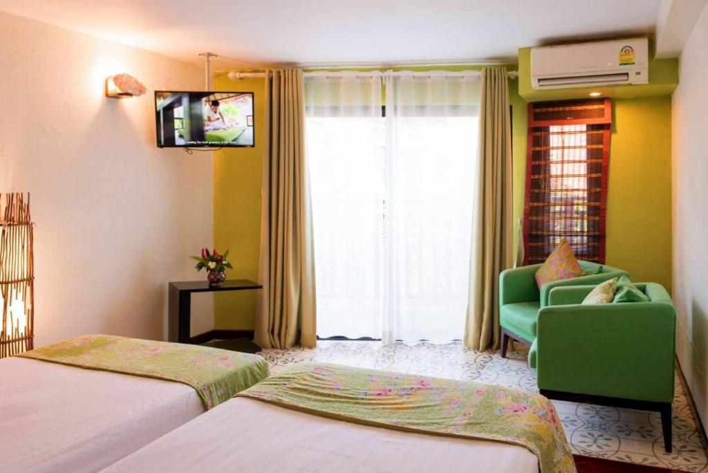 Двухместный (Улучшенный двухместный номер с 2 отдельными кроватями) курортного отеля Phra Nang Inn, Краби