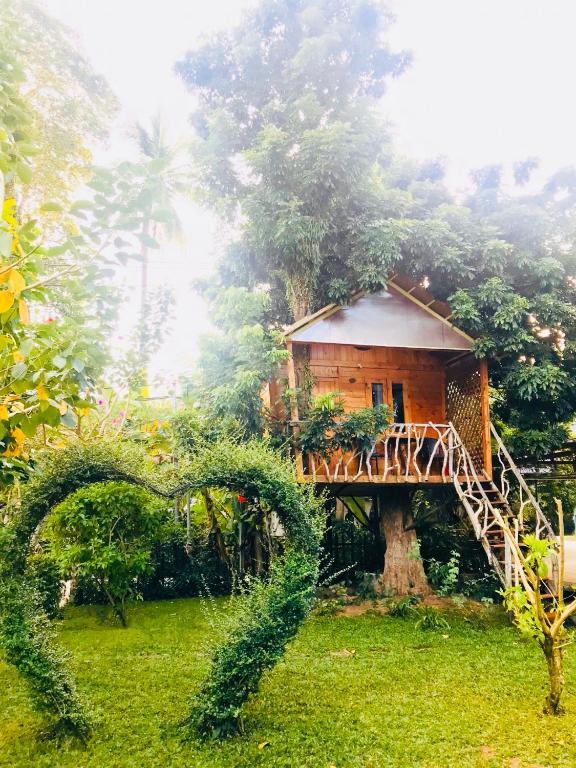 Номер (Дом на дереве с видом на сад) гостевого дома Phu Quoc Sen Lodge Bungalow Village, Дуонг-Донг