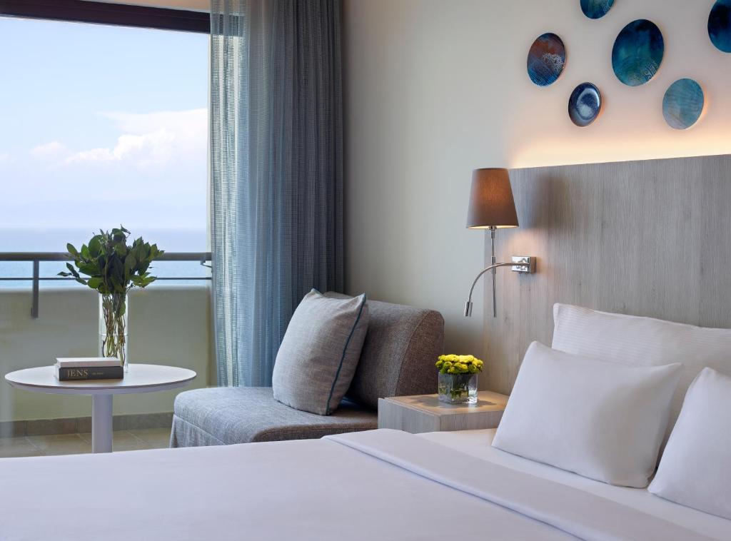 Двухместный (Номер Делюкс с видом на море) курортного отеля Amathus Beach Hotel Rhodes, Иксиа