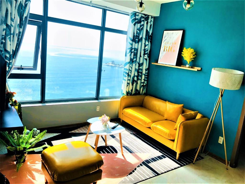 Апартаменты (Апартаменты Делюкс с видом на океан) апартамента iSeaview Nha Trang Beach Apartment, Нячанг