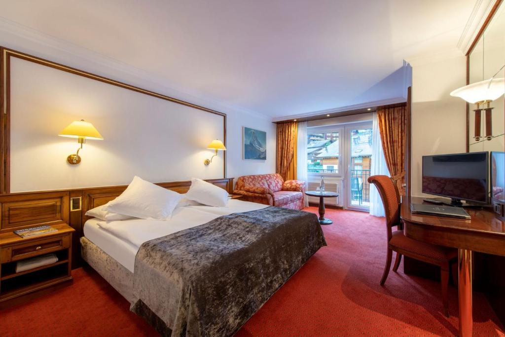 Двухместный (Классический двухместный номер с 1 кроватью) отеля Parkhotel Beau Site, Церматт