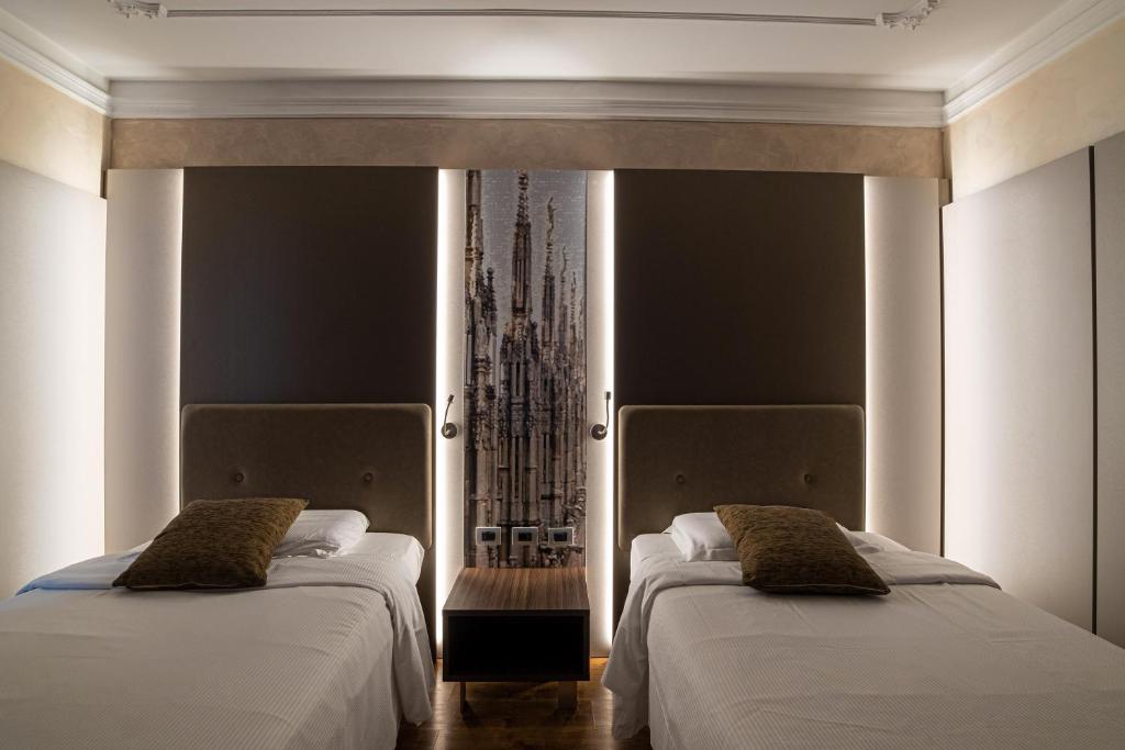 Двухместный (Двухместный номер с 2 отдельными кроватями) отеля Hotel Mythos, Милан