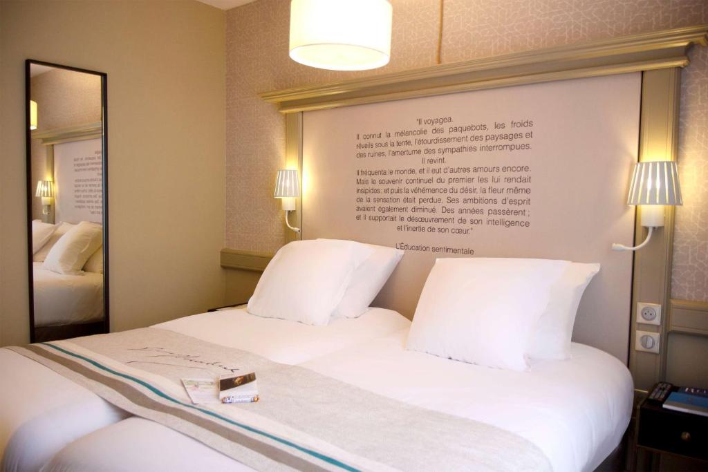 Двухместный (Двухместный номер «Комфорт» с 2 отдельными кроватями) отеля BEST WESTERN Hôtel Littéraire Gustave Flaubert, Руан