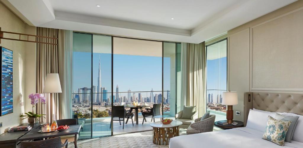 Четырехместный (Номер «Мандарин» с панорамным видом), Курортный отель Mandarin Oriental Jumeira, Dubai