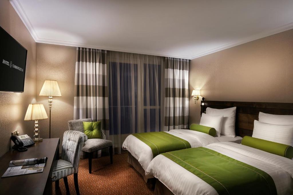 Двухместный (Двухместный номер Делюкс с 1 кроватью или 2 отдельными кроватями) отеля COSMOPOLITAN Hotel Prague, Прага