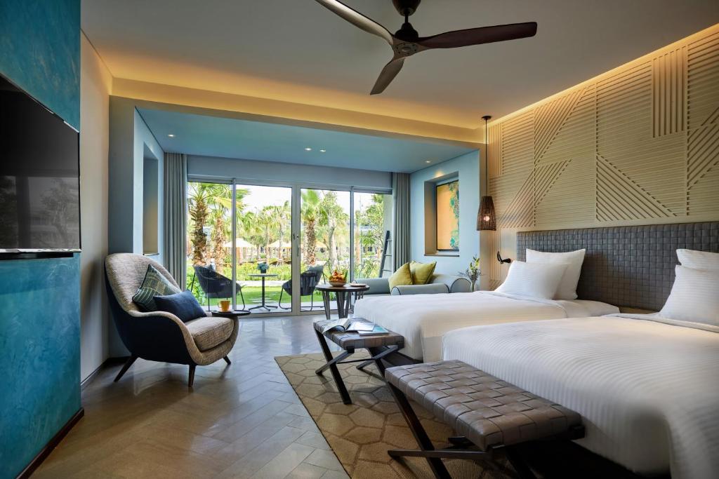 Двухместный (Двухместный номер Делюкс с 2 отдельными кроватями и видом на сад) отеля Pullman Phu Quoc Beach Resort, Дуонг-Донг