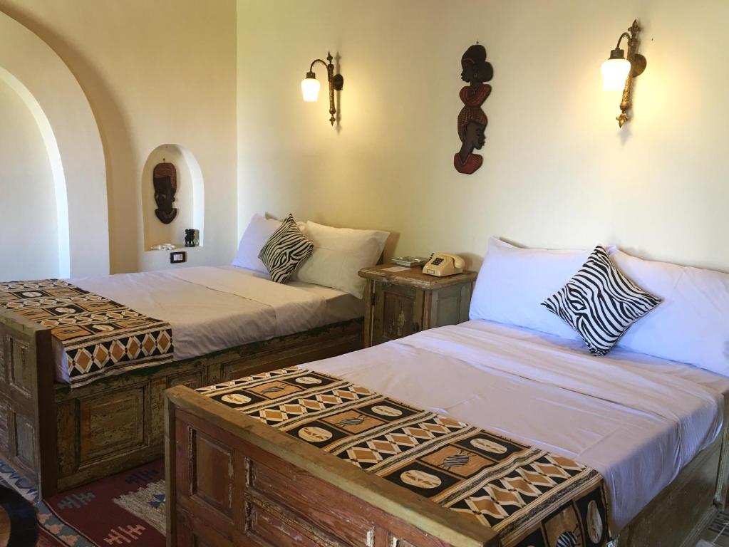 Двухместный (Двухместный номер Делюкс с 2 отдельными кроватями) отеля Djorff Palace, Луксор
