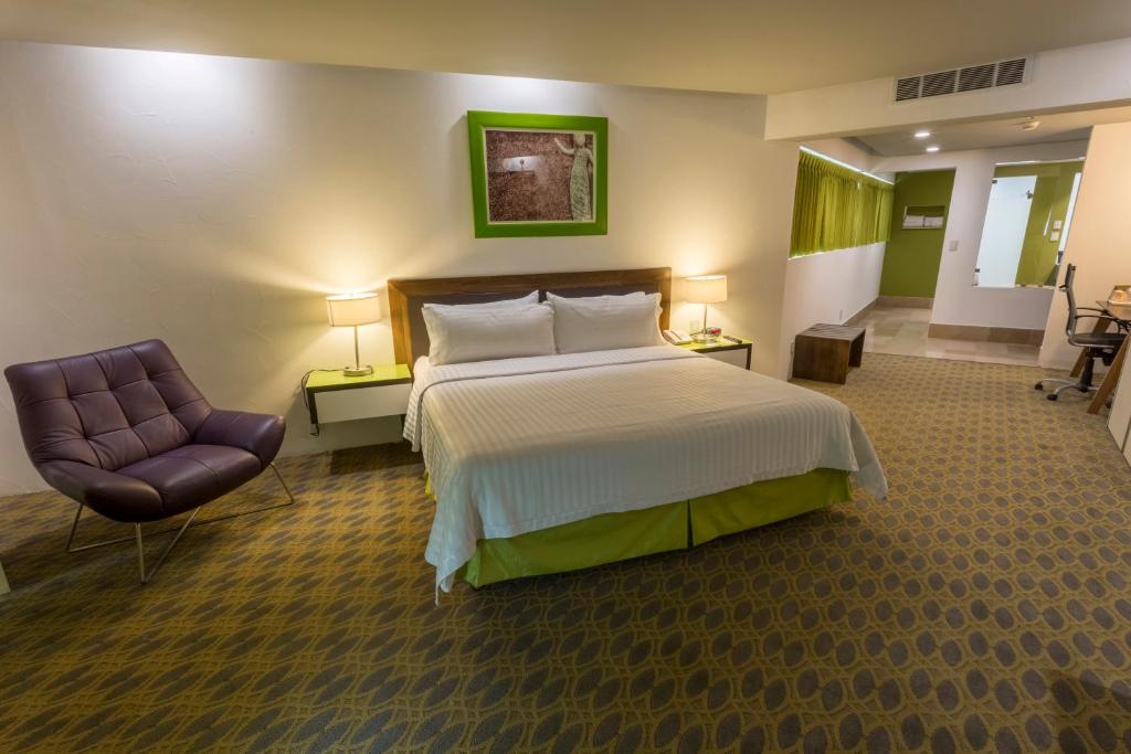 Двухместный (Двухместный номер Делюкс с 1 кроватью или 2 отдельными кроватями) отеля Holiday Inn Queretaro Zona Krystal, Керетаро