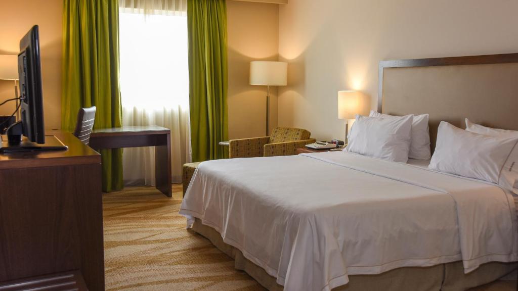 Двухместный (Номер с кроватью размера «king-size» - Ванная подходит для гостей с ограниченными физическими возможностями) отеля Holiday Inn Express and Suites Celaya, Селайя
