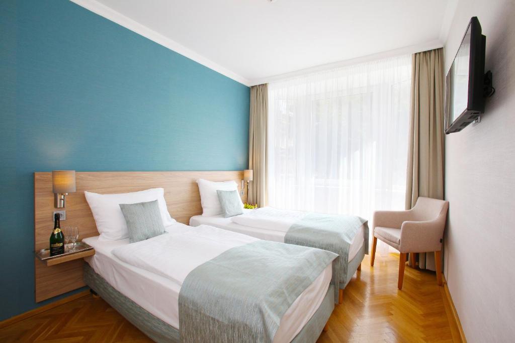 Двухместный (Двухместный номер «Комфорт» с 1 кроватью или 2 отдельными кроватями) отеля Medosz Hotel, Будапешт
