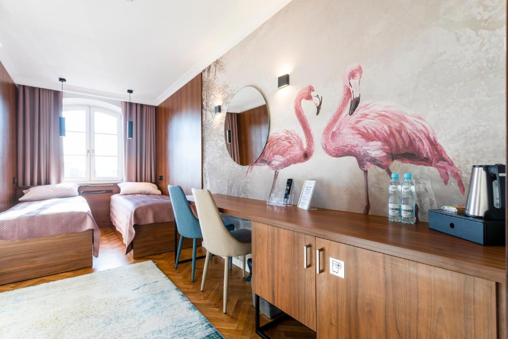 Двухместный (Стандартный двухместный номер с 1 кроватью или 2 отдельными кроватями) апарт-отеля Forrest Apartments & Hostel, Гданьск