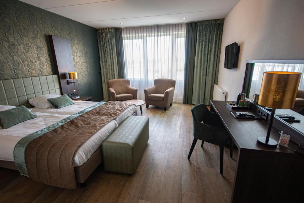 Двухместный (Улучшенный двухместный номер с 1 кроватью) отеля Hotel Tatenhove Texel, Де-Коог