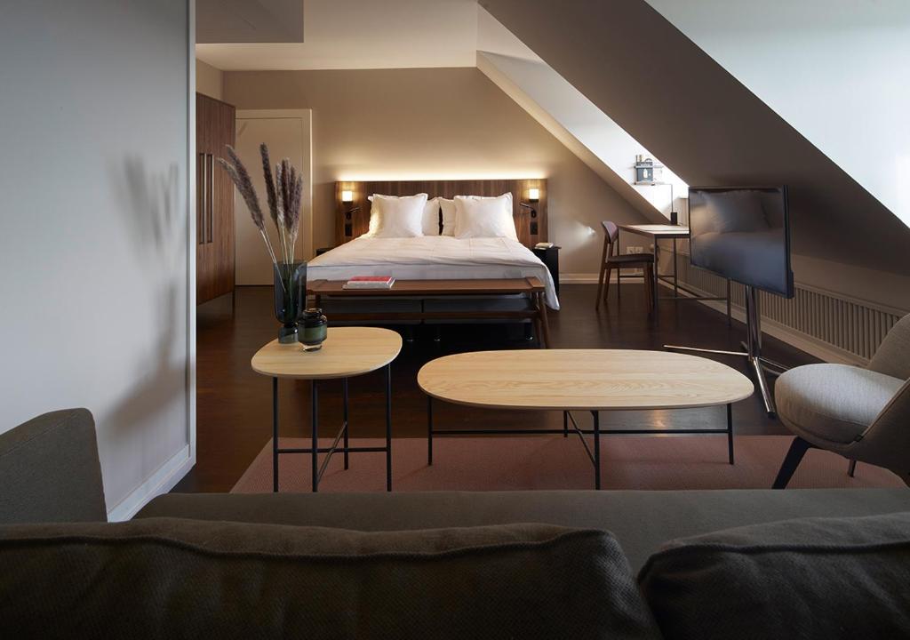 Двухместный (Улучшенный двухместный номер с 2 отдельными кроватями) отеля Sorell Hotel Zürichberg, Цюрих