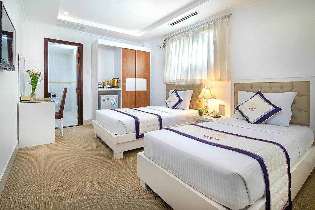 Двухместный (Улучшенный двухместный номер с 2 отдельными кроватями) отеля Nesta Hotel, Кантхо