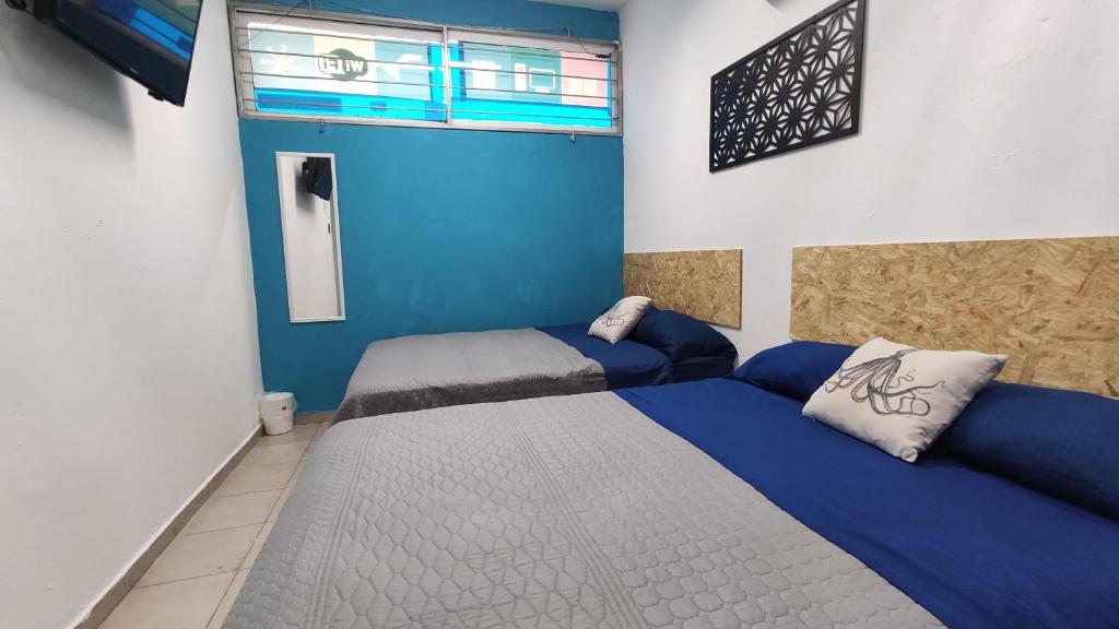 Двухместный (Двухместный номер с 2 двуспальными кроватями) гостевого дома Oyster Hostel, Веракрус