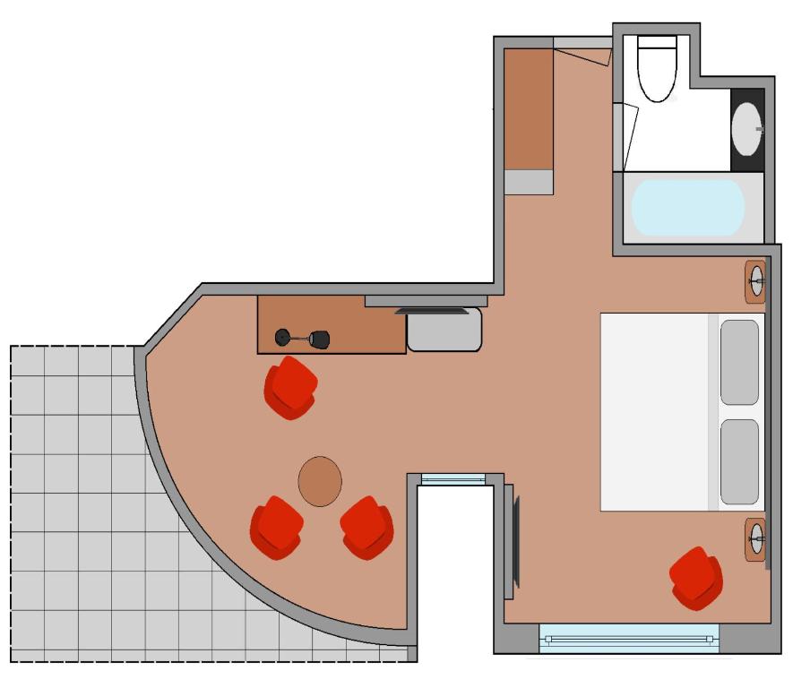 Сьюит (Улучшенный люкс с кроватью размера «king-size»), Dorint Airport-Hotel Amsterdam