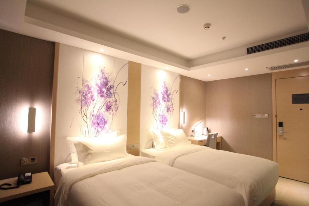 Двухместный (Двухместный номер Делюкс с 2 отдельными кроватями) отеля Lavande Hotel Beijing Majuqiao, Пекин