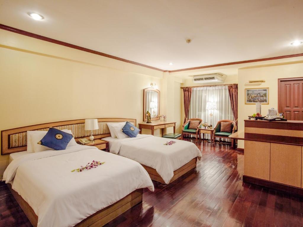 Двухместный (Стандартный двухместный номер с 2 отдельными кроватями) отеля Patumwan House, Бангкок