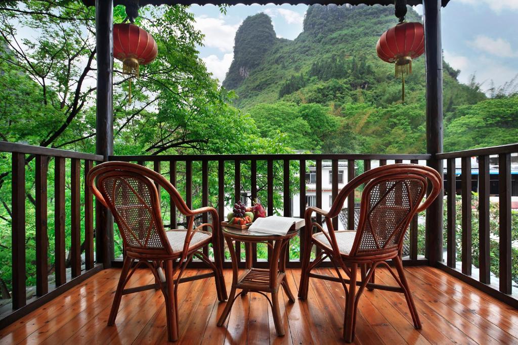 Двухместный (Двухместный номер с 2 отдельными кроватями), Yangshuo Mountain Nest Boutique Hotel