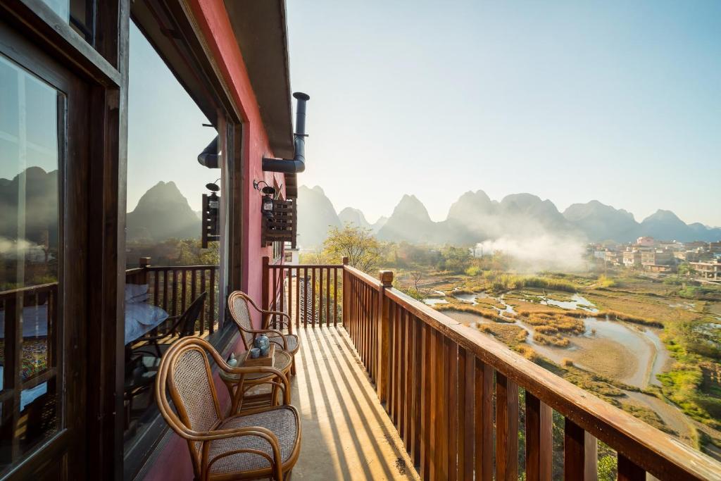 Семейный (Семейный суперлюкс), Yangshuo Mountain Nest Boutique Hotel