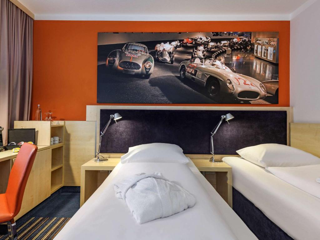 Двухместный (Двухместный номер Privilege с 2 отдельными кроватями) отеля Mercure Stuttgart City Center, Штутгарт