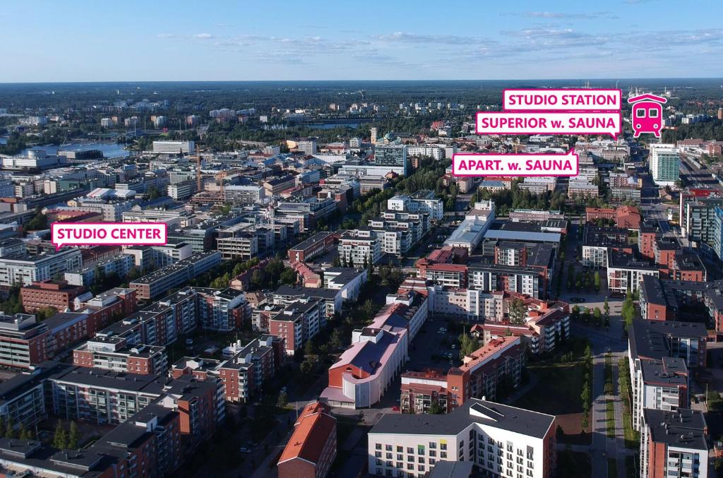 Апартаменты (Номер-студио Center) апартамента Oulu Hotelli Apartments, Оулу