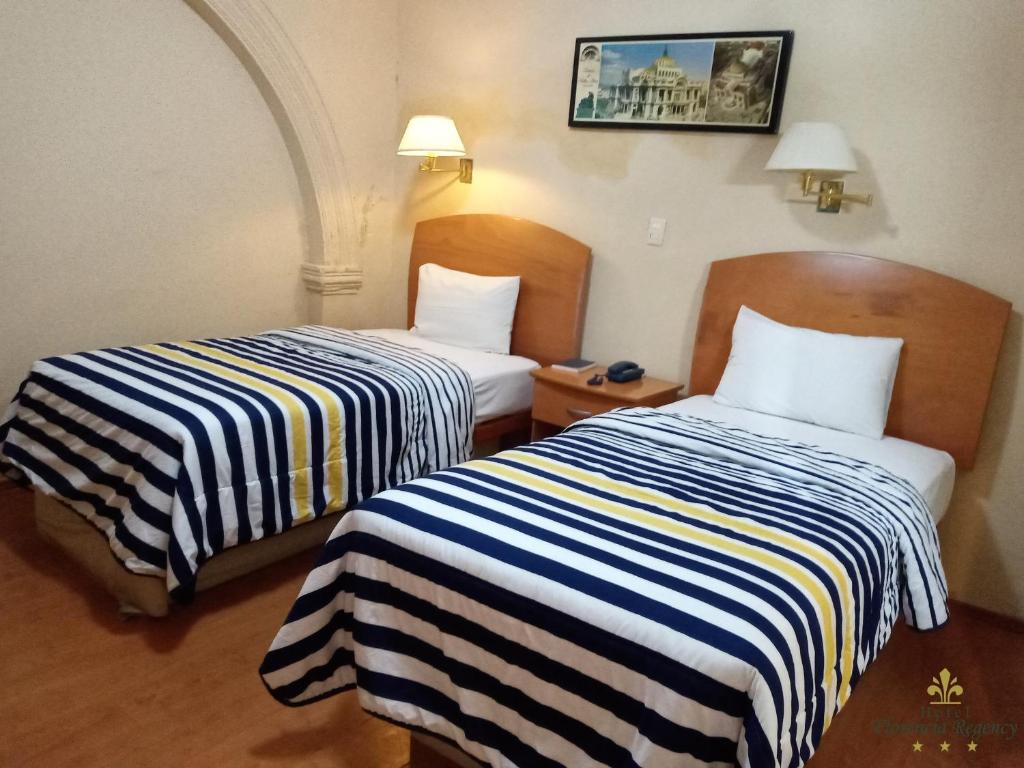 Двухместный (Стандартный двухместный номер с 2 отдельными кроватями) отеля Hotel Florencia Regency, Морелия