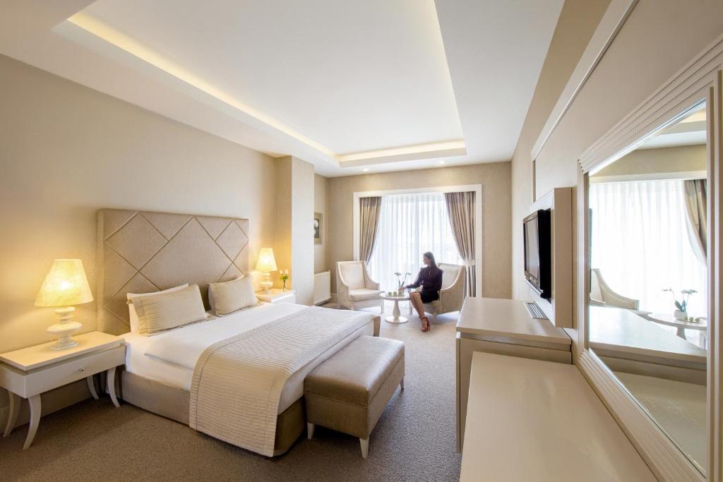 Двухместный (Стандартный двухместный номер с 1 кроватью или 2 отдельными кроватями) курортного отеля Qafqaz Riverside, Габала