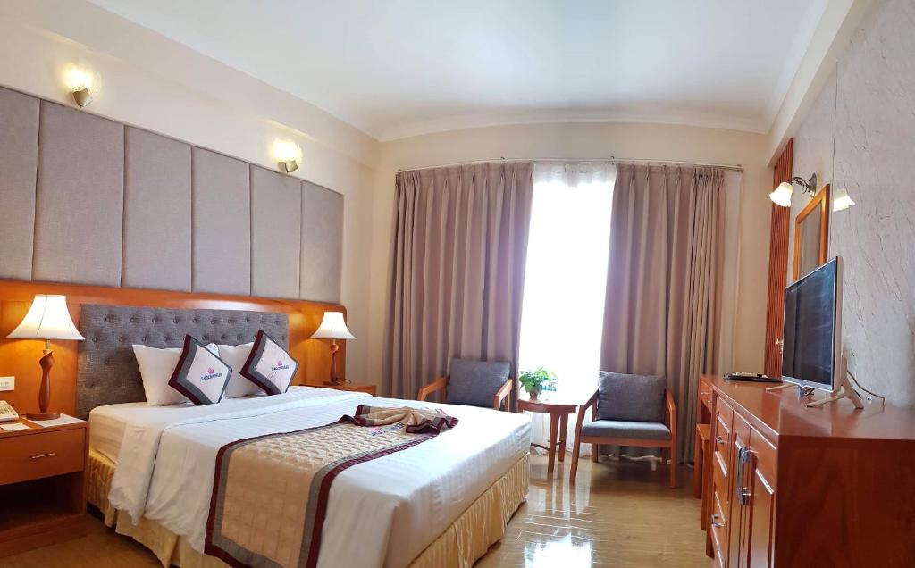 Двухместный (Двухместный номер Делюкс с 1 кроватью или 2 отдельными кроватями) отеля Saigon Kimlien Resort Cualo, Винь