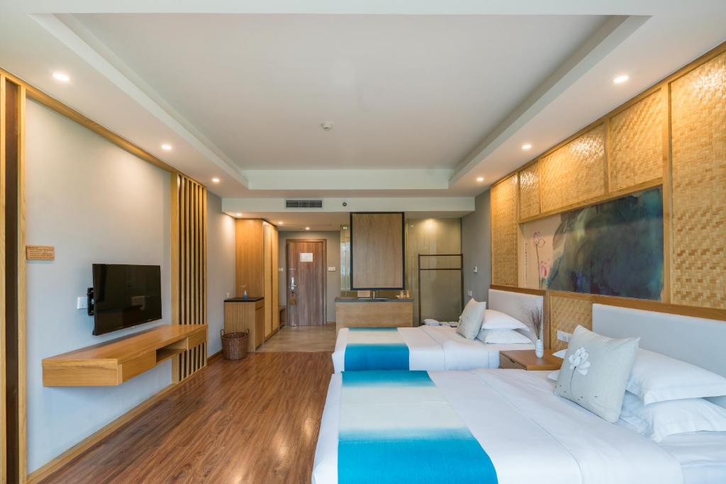 Двухместный (Twin Room with River View free afternoon tea available), Yangshuo Zen Garden Resort