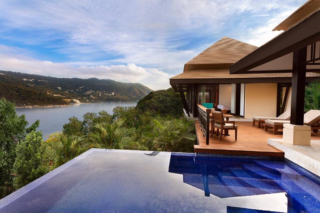 Двухместный (Вилла у бассейна с видом на залив) отеля Banyan Tree Cabo Marques, Акапулько-де-Хуарес