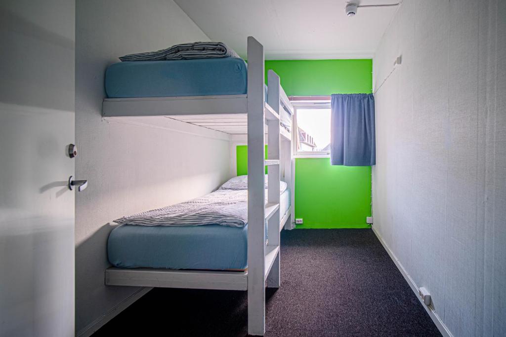 Двухместный (Двухместный номер с 2 отдельными кроватями и общей ванной комнатой) хостела Tromso Activities Hostel, Тромсе