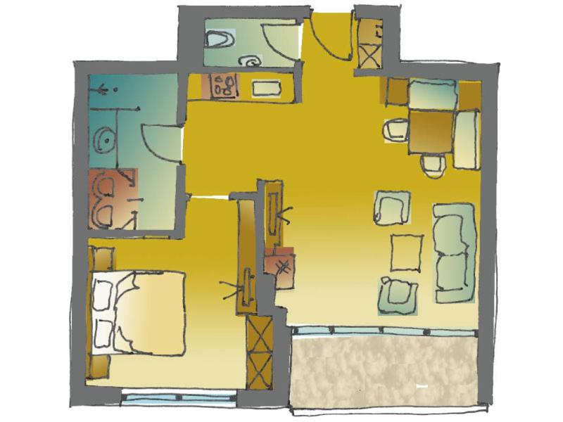 Апартаменты (Апартаменты с 1 спальней) апартамента Serfaus Mountain Lodge, Серфаус