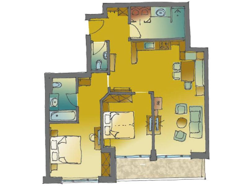 Апартаменты (Апартаменты с 2 спальнями и балконом) апартамента Serfaus Mountain Lodge, Серфаус