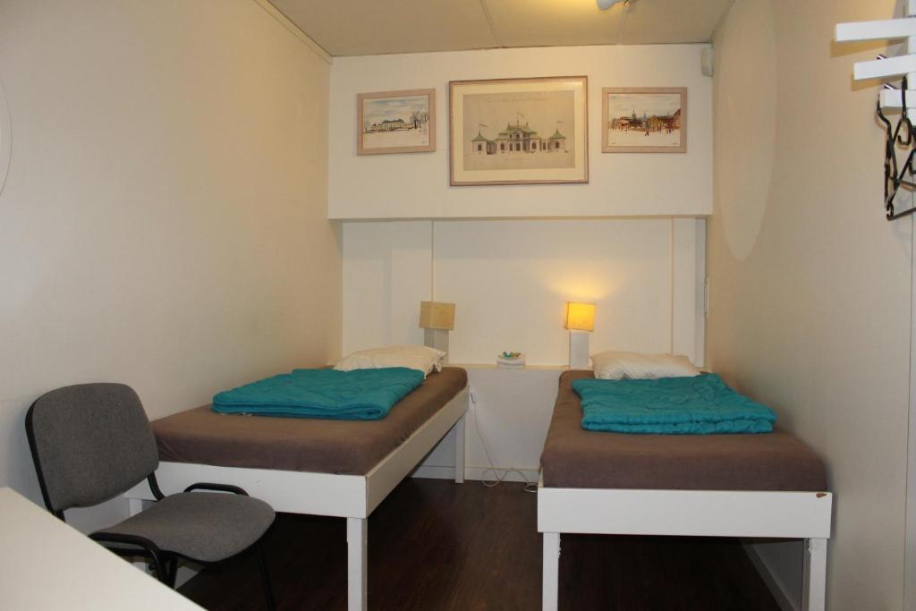 Двухместный (Двухместный номер с 2 отдельными кроватями и общей ванной комнатой) хостела City Lodge Stockholm, Стокгольм