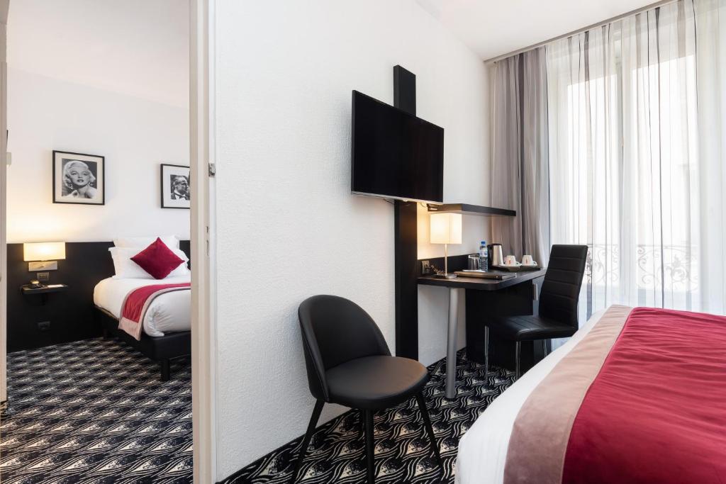 Семейный (Два смежных двухместных номера с 1 кроватью в каждом) отеля Best Western Plus Hôtel Massena Nice, Ницца