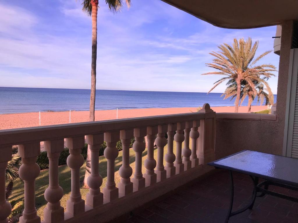 House with 2 bedrooms in Denia with wonderful sea view shared pool and furnished terrace