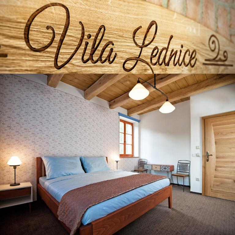 Двухместный (Двухместный номер с 1 кроватью и собственной ванной комнатой) семейного отеля Vila Lednice, Леднице