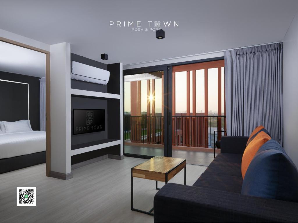 Апартаменты (Пентхаус с 2 спальнями, вид на горы) отеля PRIME TOWN - Posh & Port Hotel PHUKET, Пхукет