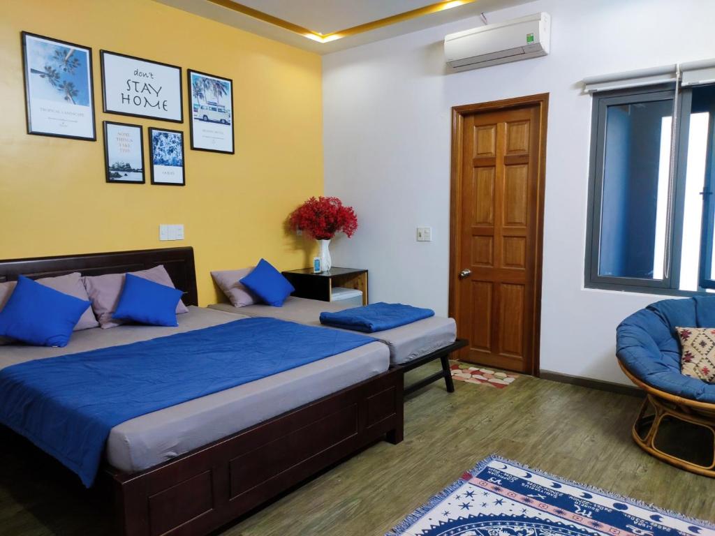 Двухместный (Blue Deluxe Room) хостела Kon-Tiki DaNang Hostel, Дананг