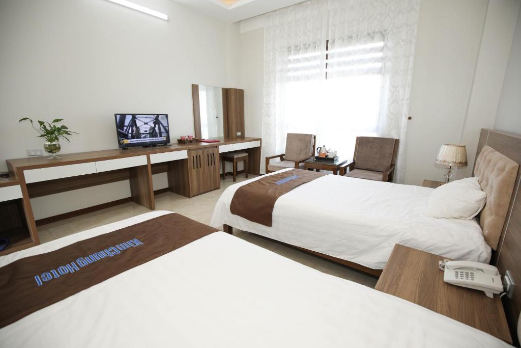 Двухместный (Двухместный номер Делюкс с 2 отдельными кроватями) отеля Kim Chung Hotel, Тхань Хоа