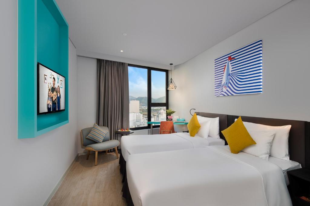 Двухместный (Стандартный двухместный номер с 2 отдельными кроватями) отеля ibis Styles Nha Trang, Нячанг
