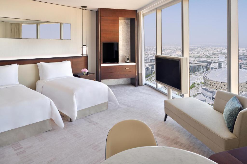 Двухместный (Двухместный номер «Премьер» с 2 отдельными кроватями, вид на небо) отеля Address Sky View, Дубай