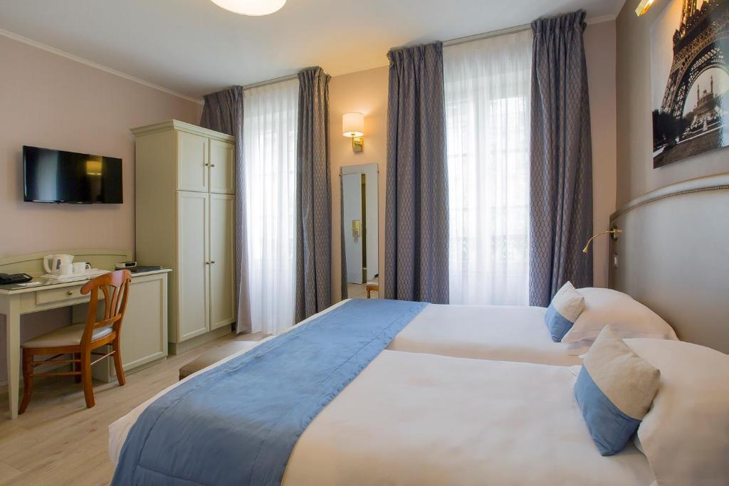 Двухместный (Двухместный номер с 2 односпальными кроватями - Подходит для гостей с ограниченными возможностями здоровья) отеля Best Western Au Trocadéro, Париж