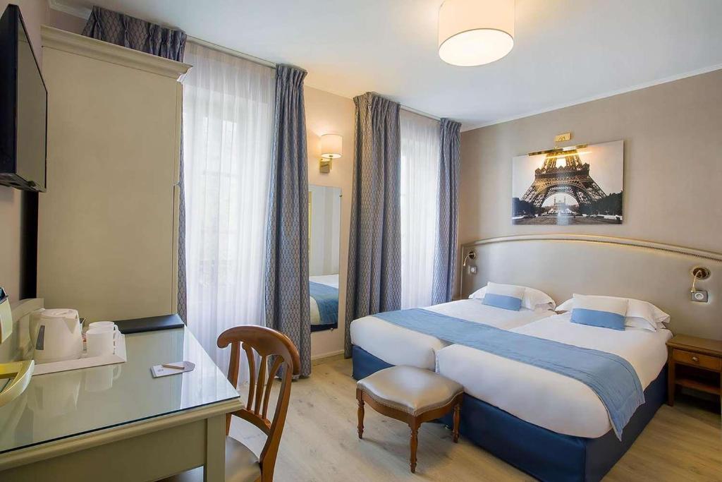 Двухместный (Двухместный номер с 2 односпальными кроватями) отеля Best Western Au Trocadéro, Париж