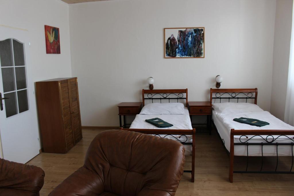 Двухместный (Стандартный двухместный номер с 1 кроватью или 2 отдельными кроватями) отеля Hotel Černý kůň, Лоуни