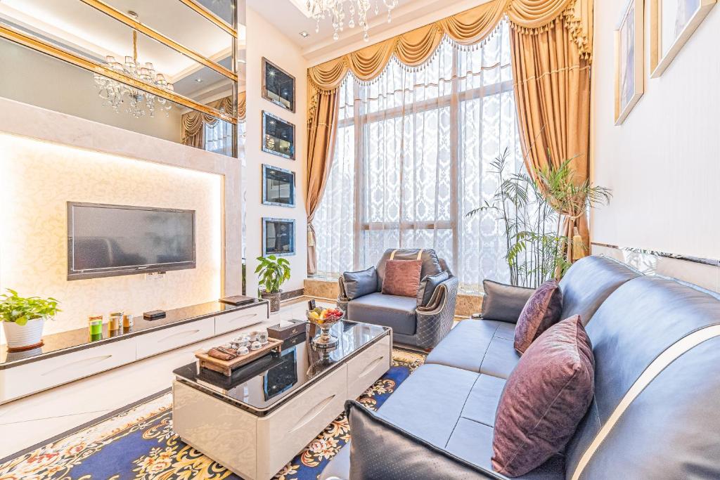 Апартаменты (Двухуровневый суперлюкс с 2 отдельными кроватями), South & North International Apartment - Beijing Road Kam Rueng Plaza