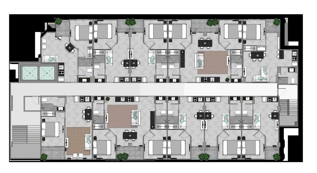 Апартаменты (Апартаменты с 2 спальнями), NOON Properties